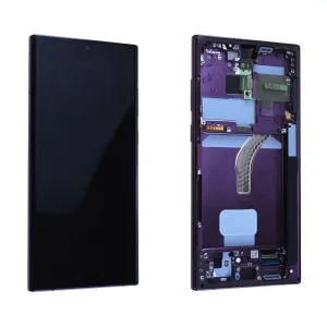 Écran Samsung Galaxy S22 Ultra (S908B) Bordeaux + Châssis Origine