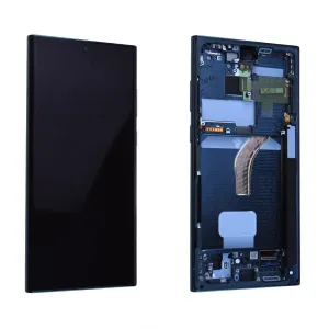 Écran Samsung Galaxy S22 Ultra (S908B) Vert + Châssis Origine