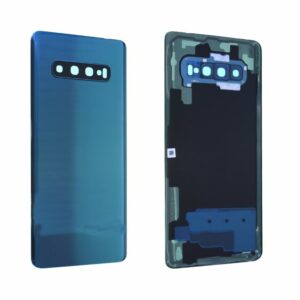 Vitre arrière avec vitre cache caméra sans logo Samsung Galaxy S10+ (G975F) Vert